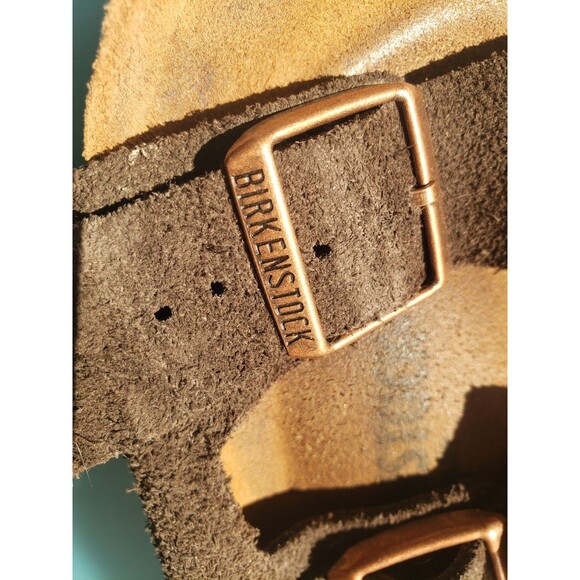 Birkenstock Womens ARIZONA Brown Suede Leather Sandals Sz 40 /US 9 - Picture 3 of 10